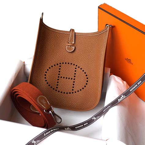 hermes brown evelyne bag|authentic Hermes evelyne bag.